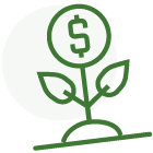 Money plant icon