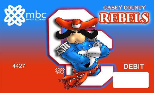 Casey County Rebels debit card